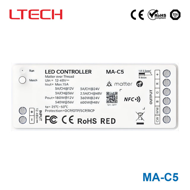 Ltech MA-C5 600W Bluetooth LED Controller