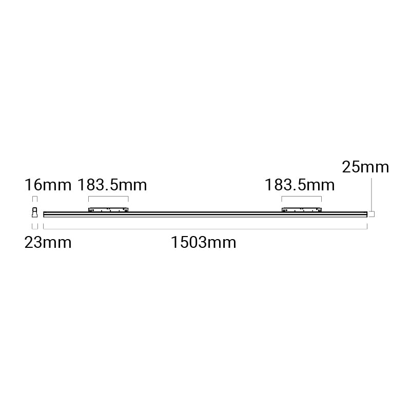 Archilight Strand 1503 Black Tracklight Light 50W - PHOTO 2