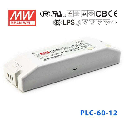 Mean Well PLC-60-12 Power Supply 60W 12V - PFC 5A