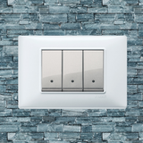 Vimar Plana Plastic 3 Gang Switch - White - 16A - PHOTO 18