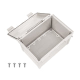 Boxco Q-Series 200x300x180mm Plastic Enclosure, IP67, IK08, ABS, Grey Cover, Hinge Type with Plate - PHOTO 2