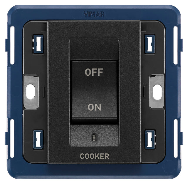 Arke 2P 45A 1-Way Cooker Switch 3M Black