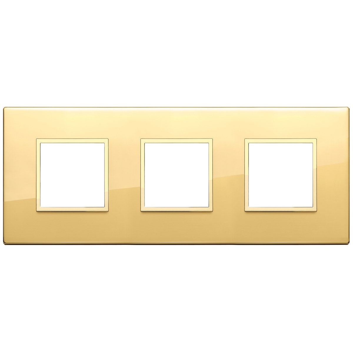 Vimar Eikon Evo Plate 6M (2+2+2) 71MM Aluminium Polished Gold