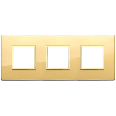 Vimar Eikon Evo Plate 6M (2+2+2) 71MM Aluminium Polished Gold