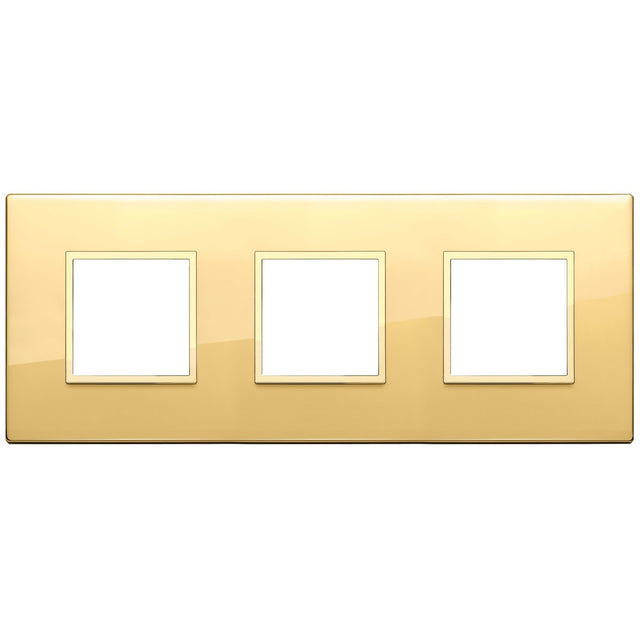 Vimar Eikon Evo Plate 6M (2+2+2) 71MM Aluminium Polished Gold