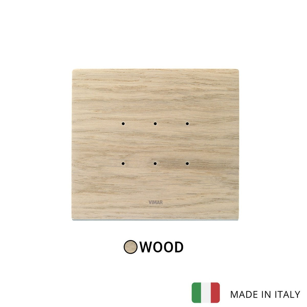 Vimar Eikon Tactil Plate 3M Wood White Oak