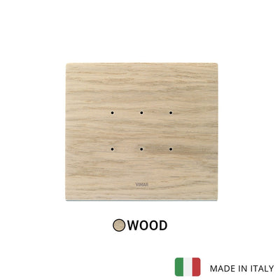 Vimar Eikon Tactil Plate 3M Wood White Oak