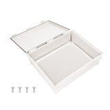 Boxco Q-Series 400x450x160mm Plastic Enclosure, IP67, IK08, ABS, Grey Cover, Hinge Type with Plate - PHOTO 7