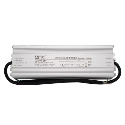 AcTEC V2-200-24T Triac Dimmable Driver 200W 24V IP67 1.2A