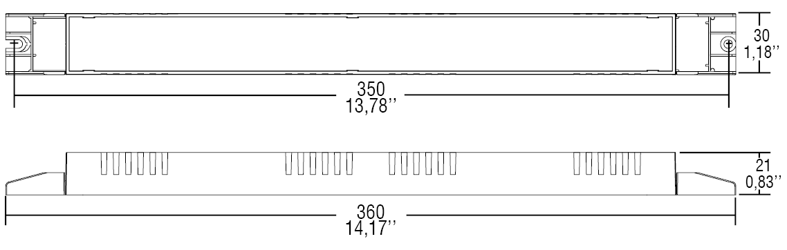 TCI DALI 70W 24V constant voltage driver - slim type - 1-10V dimmable(127960) - PHOTO 1