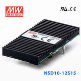 Mean Well NSD10-12S15 DC-DC Converter - 10.05W - 9.8~36V in 15V out 670mA