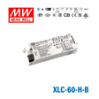 Mean Well XLC-60-H-B LED Driver 60W 1400mA 9~54V Constant Power, 3 in 1 Dimming, Current Setting by Dip Switch