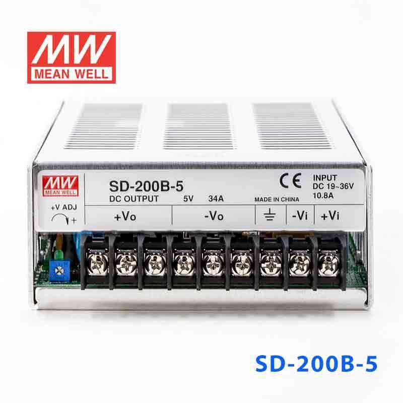 Mean Well SD-200B-5 DC-DC Converter - 170W - 19~36V in 5V out 4.2A - PHOTO 2