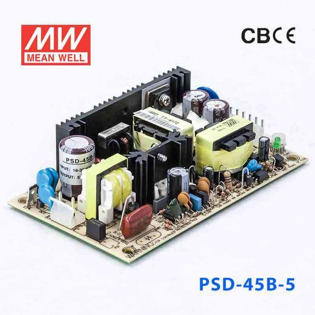 Mean Well PSD-45B-5 DC-DC Converter - 45W - 18~36V in 5V out 9A