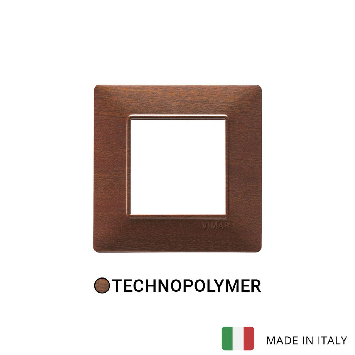 Vimar Plana Plate 2M Technopolymer Makore - Square
