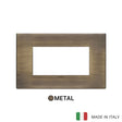 Vimar Eikon Plate 4M Metal Antique Brushed Bronze