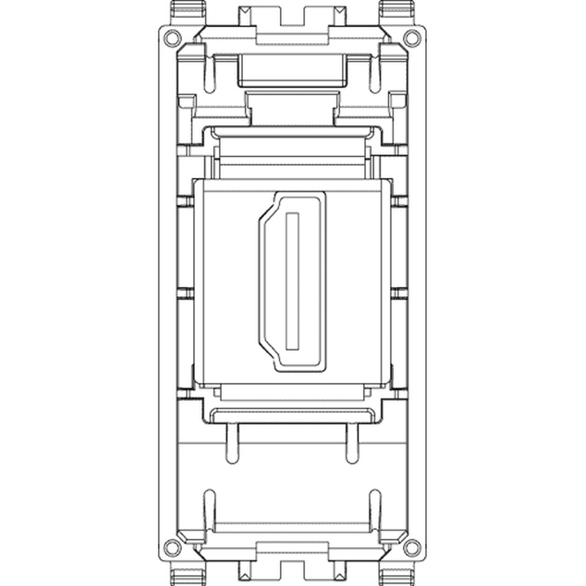 Eikon HDMI Outlet Socket Connector Grey - PHOTO 2