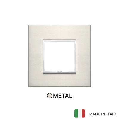 Vimar Eikon Evo Plate 2M Aluminium Titanium - Square