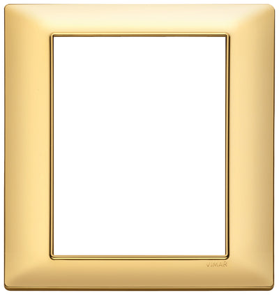 Vimar Plana Plate 8M Technopolymer Matt Gold
