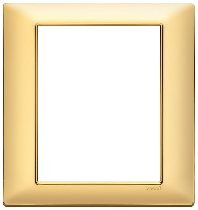 Vimar Plana Plate 8M Technopolymer Matt Gold