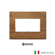 Vimar Eikon Evo Plate 4M Wood Italian Walnut