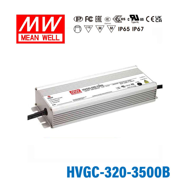 Mean Well HVGC-320-3500B Power Supply 320W 3500mA - Dimmable