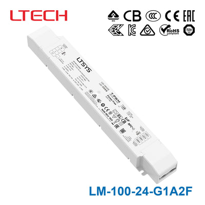 Ltech LM-100-24-G1A2F 100W 24VDC CV 0-10V LED Driver 4.17A
