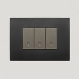 Vimar Arke Plastic 3 Gang switch - Black - 16A - PHOTO 1