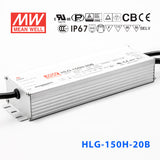Mean Well HLG-150H-20AB Power Supply 150W 20V - Adjustable and Dimmable 7.5A