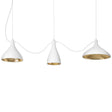 Pablo Pendant Swell String Mix White / Brass