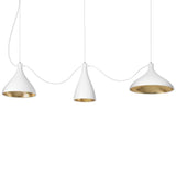 Pablo Pendant Swell String Mix White / Brass