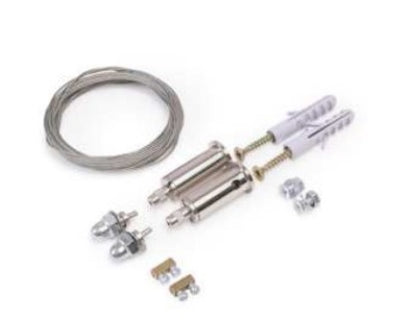 Archilight Large Sling for LED Extrusion Mounting for Decorus - 1.5 Meter - Chrome (Pair)