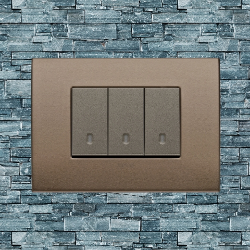Vimar Arke Metal 3 Gang switch - Dark Bronze - 16A - PHOTO 23