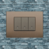 Vimar Arke Metal 3 Gang switch - Dark Bronze - 16A - PHOTO 23