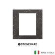 Vimar Eikon Exe Plate 8M Marbl Stoneware Black Marquina
