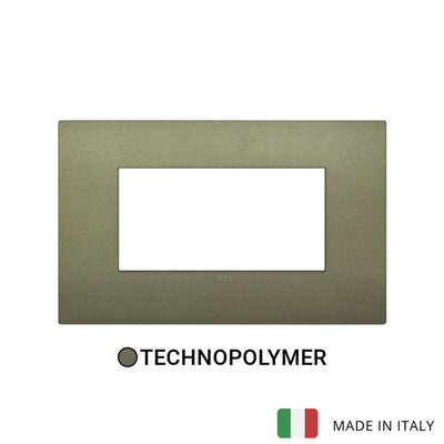 Vimar Arke Classic Plate 4M Technopolymer Matt Green