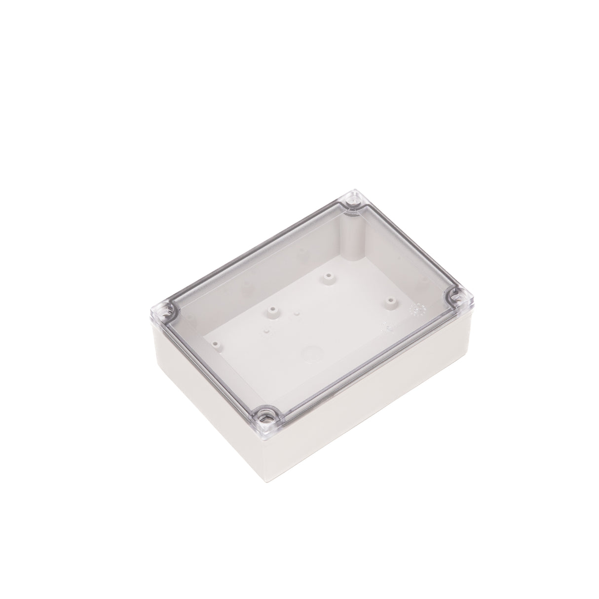 Boxco M-Series 130x180x60mm Plastic Enclosure, IP67, IK08, PC, Transparent Cover, Screw Type - PHOTO 1