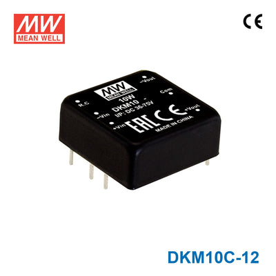 Mean Well DKM10C-12 DC-DC Converter - 10W - 36~75V in ±12V out 416mA