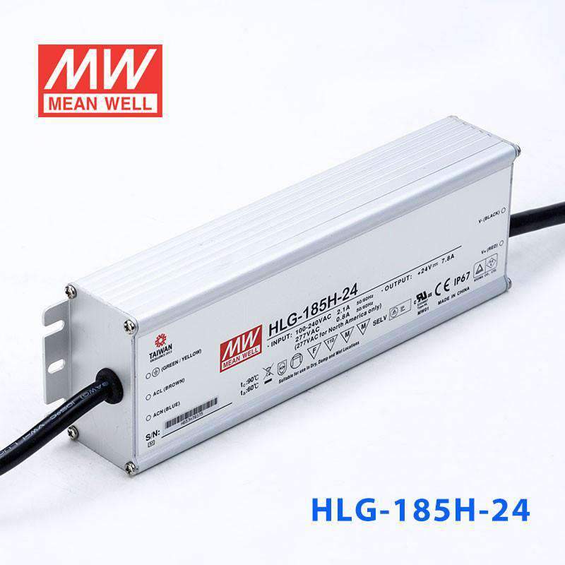 Mean Well S-HLG-185H-24 Power Supply 185W 24V with AU/NZ plug 7.8A - PHOTO 1
