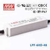 Mean Well LPF-60D-48 Power Supply 60W 48V - Dimmable 1.25A