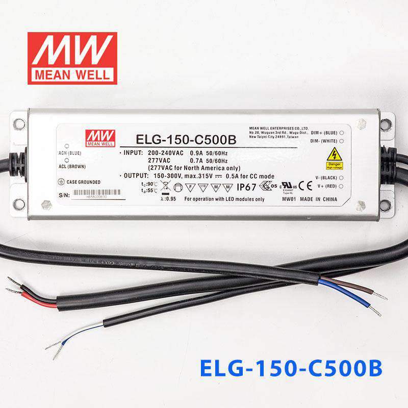Mean Well ELG-150-C500B Power Supply 150W 500mA - Dimmable - PHOTO 2