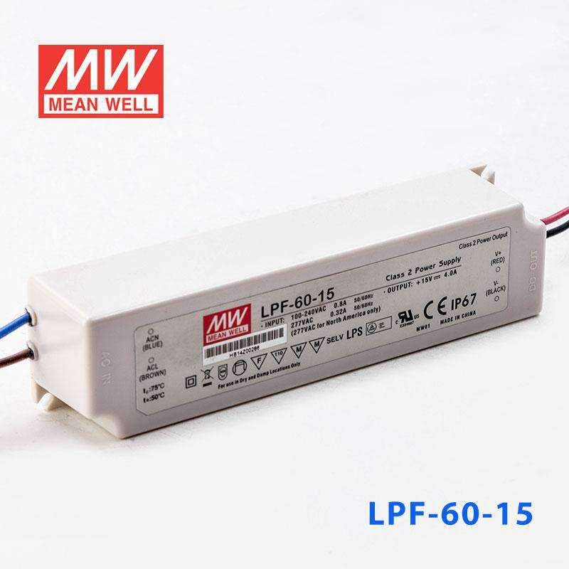 Mean Well LPF-60-15 Power Supply 60W 15V 4A - PHOTO 1