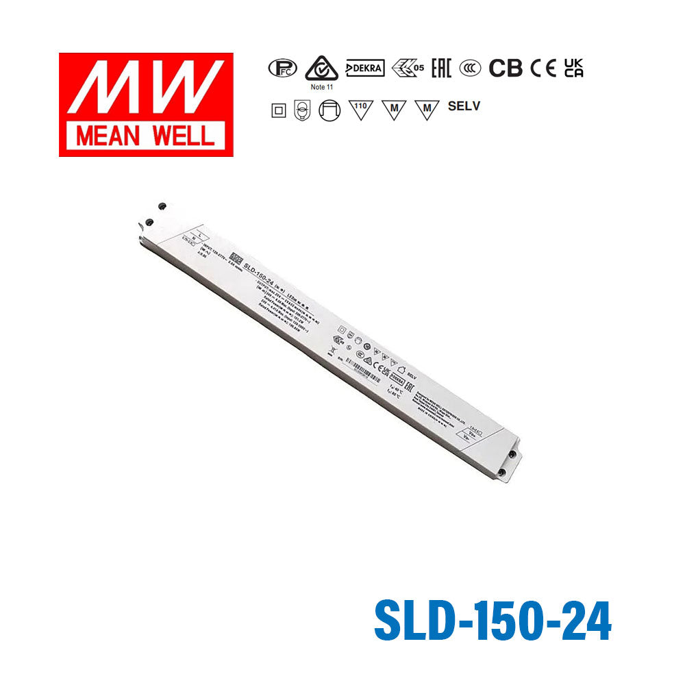 Mean Well SLD-150-24 Constant Voltage + Constant Current Driver, Slim Type, 144W 24V