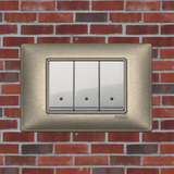 Vimar Plana Metal 3 Gang Switch - Brushed Aluminum - 16A - PHOTO 17