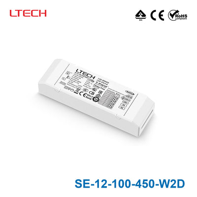 LTECH SE-12-100-450-W2D 12W 100mA ~ 450mA CC DALI-2 Tunable White LED Driver