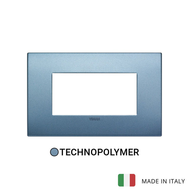 Vimar Arke Classic Plate 4M Technopolymer Matt Blue