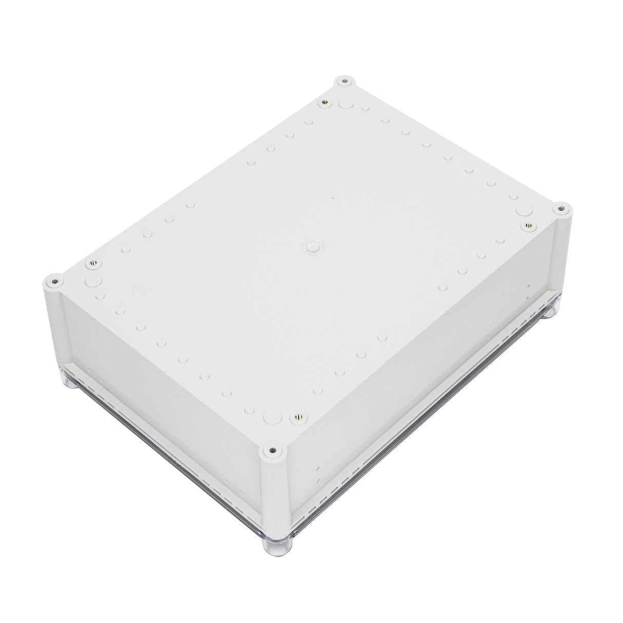 Boxco S-Series 280x380x130mm Plastic Enclosure, IP67, IK08, ABS, Transparent Cover, Screw Type - PHOTO 1