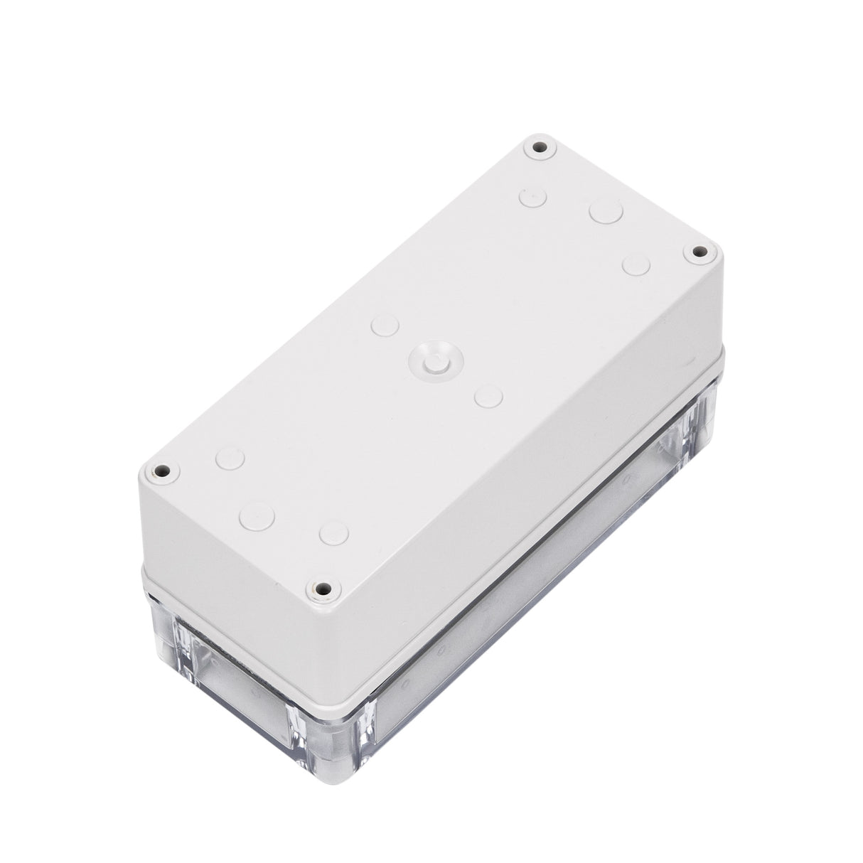 Boxco S-Series 80x160x85mm Plastic Enclosure, IP67, IK08, ABS, Transparent Cover, Screw Type - PHOTO 1