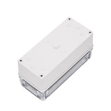 Boxco S-Series 80x160x85mm Plastic Enclosure, IP67, IK08, ABS, Transparent Cover, Screw Type - PHOTO 1