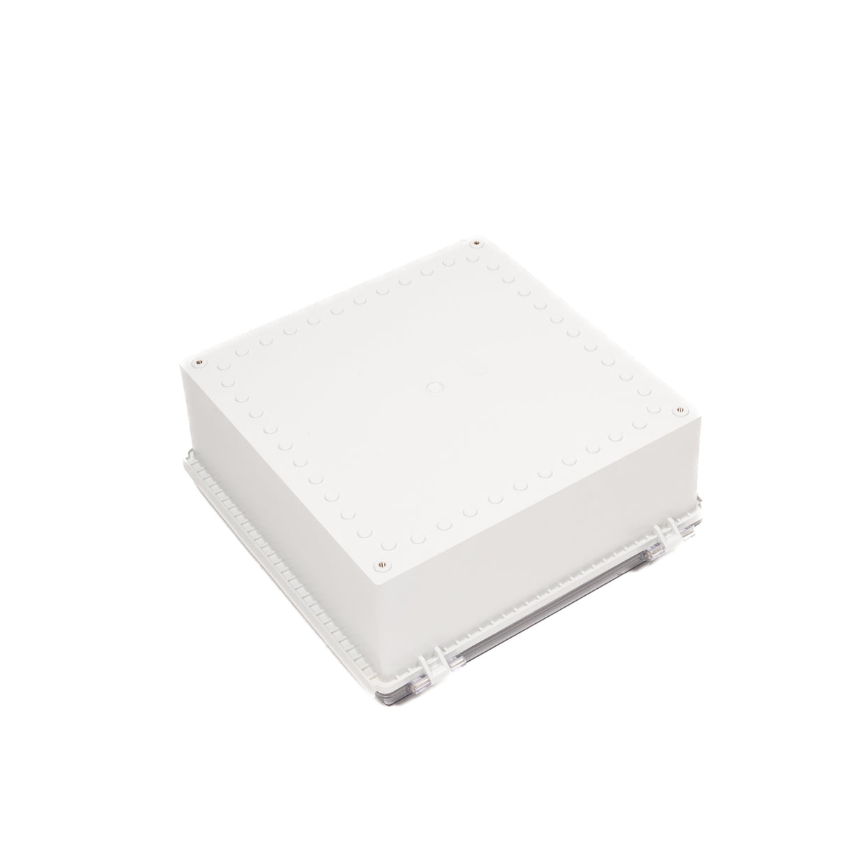 Boxco P-Series 350x350x150mm Plastic Enclosure, IP67, IK08, ABS, Transparent Cover, Molded Hinge and Latch Type - PHOTO 2